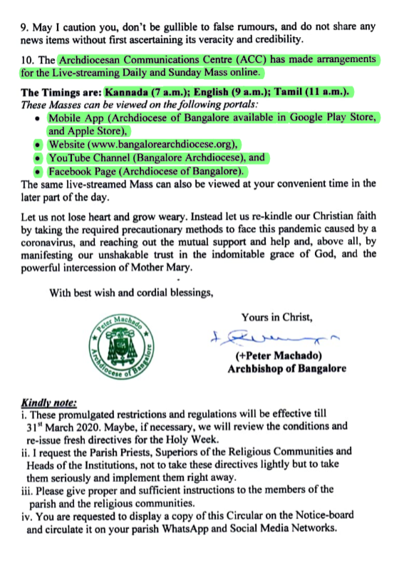 Archdiocese Letter Page 3