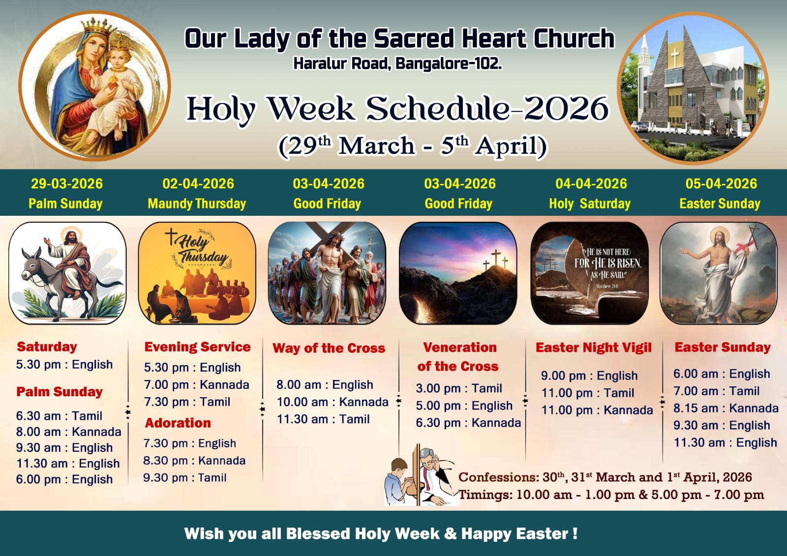 Announcements : 29 Mar 2026 (Palm Sunday)